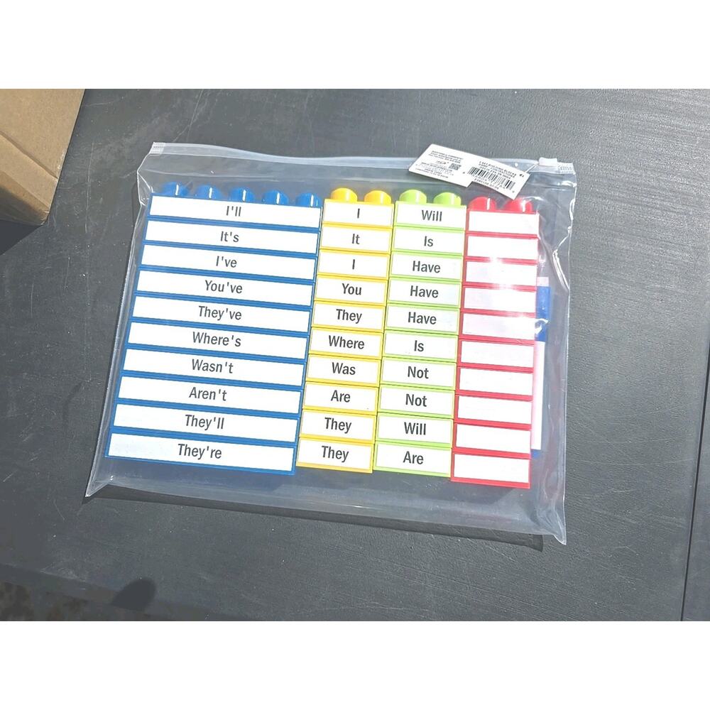 13008 Ankyo Building Blocks Game Contractions Learning Set 40 Pieces 1 Marker 1